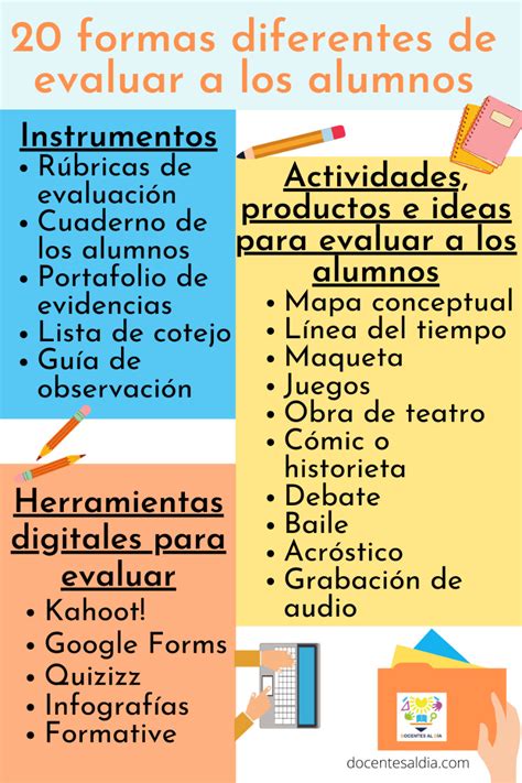 20 Diferentes Instrumentos E Ideas Para Evaluar A Los Alumnos