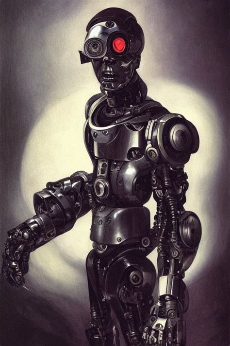 Diego Velázquez self portrait Cyborg Robot hd by Diego Velázq