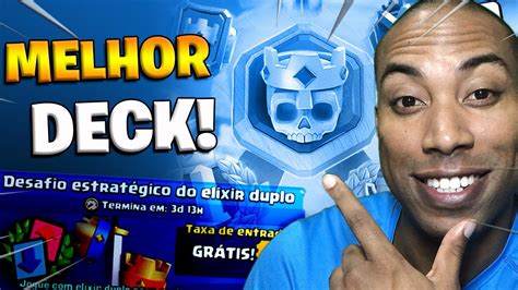 Push Emblemas No Desafio Estrat Gico Do Elixir Duplo No Clash Royale