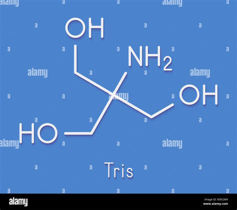 Tris Buffering Agent Molecule Also Known As Tromethamine Skeletal