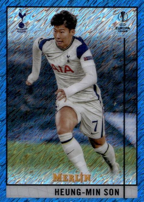 Heung Min Son Topps Merlin Chrome Uefa Champions League Blue