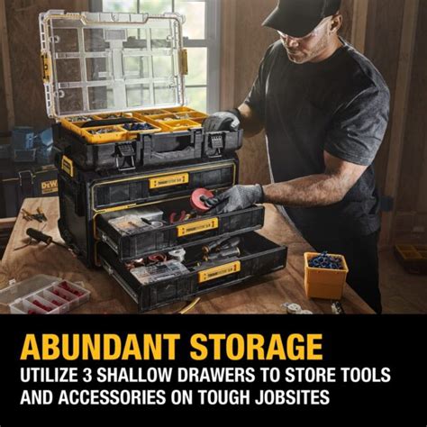 Dewalt Toughsystem Three Drawer Unit Contractor Cave Tools