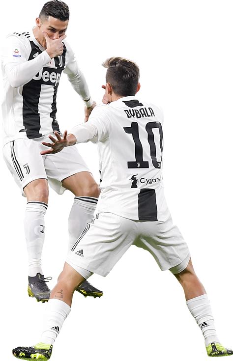 Cristiano Ronaldo & Paulo Dybala Juventus football render - FootyRenders