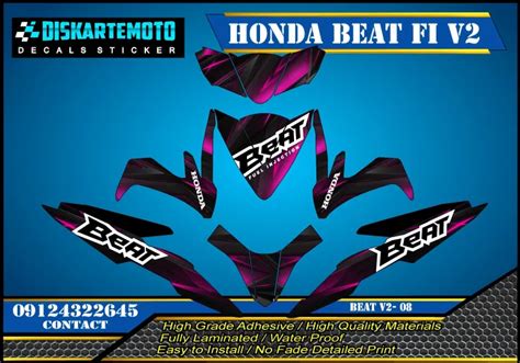 Honda Beat Fi V Decals Sticker Lazada Ph