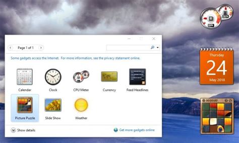 How To Get Gadgets On Windows 10