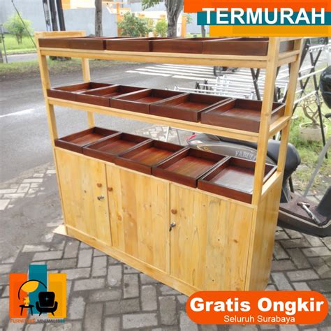 Jual Rak Kayu Display Rak Almari Kayu Almari Display Rak Kayu Jati