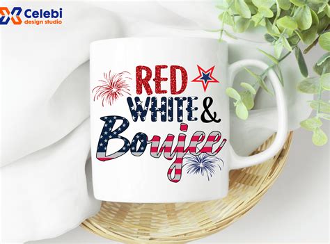 Red White And Boujee Svg 4th Of July SVG PNG By Celebi Design Studio On