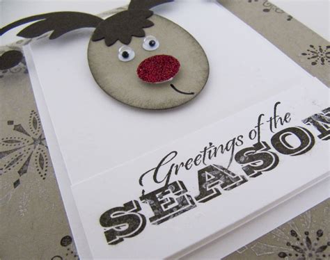 Stampin Up Punch Art Reindeer Video Tutorial Post By Demonstrator