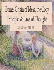 The Origin Of Ideas Understanding Hume S Copy Principle And Course Hero