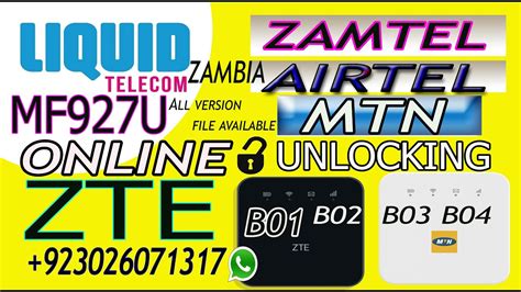 How To ZTE MF927U Unlock MTN LIQUID Zamtel Airtel All ZTE MF927u