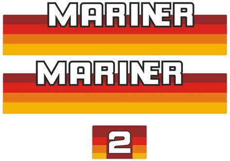 Mariner 2hp 1984 1990 Two Stroke Outboard Engine Decals Sticker Set Reproduction Etsy