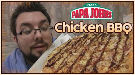 Papa Johns Chicken Bbq Pizza Review Youtube