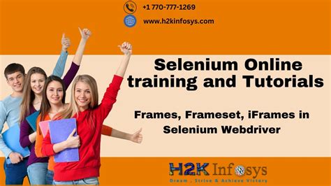 Working With Frames Frameset Iframes In Selenium Webdriver Selenium Tutorials H2k Infosys