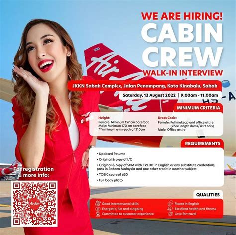 Airasia Cabin Crew Walk In Interview [kota Kinabalu] August 2022