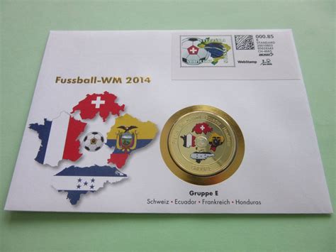 Numisbrief FUSSBALL WM 2014 Gruppe E 500 Exemplare Kaufen Auf