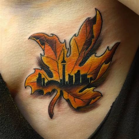 Canadian Leaf Tattoo