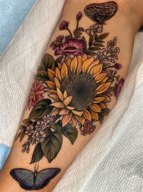 100 Amazing Sunflower Tattoos And Meaning The Trend Scout Fruit