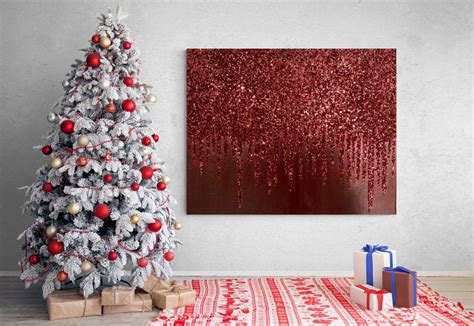 Red Glitter Glass Painting, Red Glass Painting, Red Glitter Painting, Red Bling Painting, Red ...