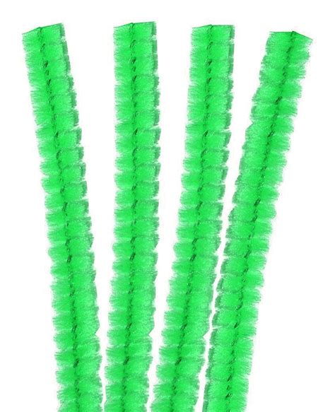 4 Fils Cure Pipe 30cm Vert moyen Loisirs Créatifs Fils Chenille Cure