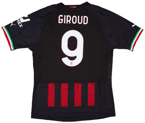 Ac Milan Authentic Home Shirt Giroud Xxl