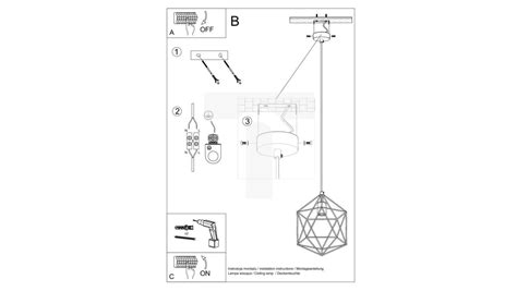 Lampa wisząca GASPARE czarna SOLLUX LIGHTING TIM SA