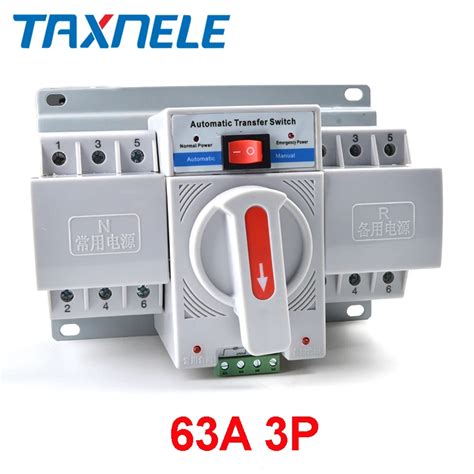 Ats 2p 63a 230v Mikro Leistungs Schalter Dual Power Automatischer