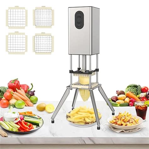 Vevor Electric French Fry Cutter With 6mm 9mm 13mm And 8 Wedge Lowpi