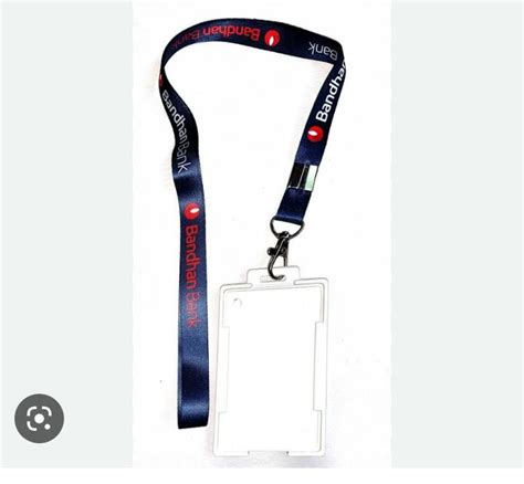 Plain Plastic Id Card Holder With Lanyard