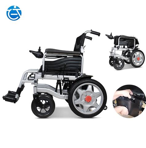 Cheapest Folding Carbon Steel Power Wheelchair Electric Wheel Chair Supplier With Ce Transport