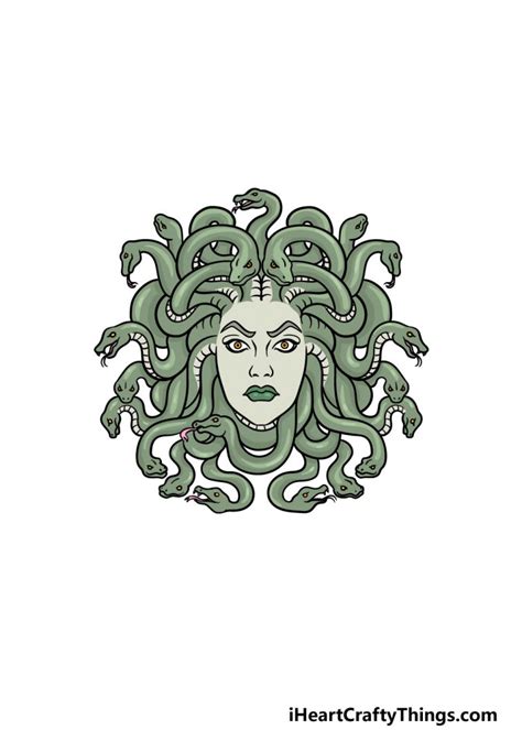 Medusa Drawing How To Draw Medusa Step By Step