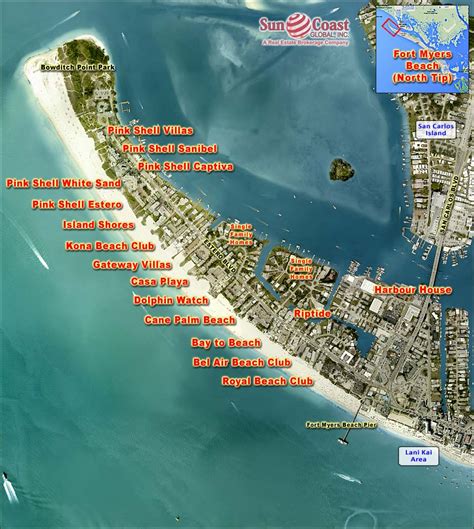 Map Of Estero Bay | Fishing Spots | Beaches | Bonita Boat Rentals ...