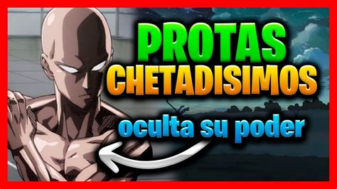 TOP 13 ANIMES Donde El PROTAGONISTA Es FUERTE Y OCULTA Su Verdadero