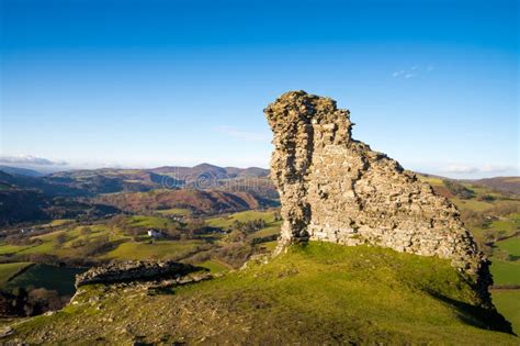 Castell Dinas Bran Ruins, Llangollen, Wales Stock Photo - Image of ...