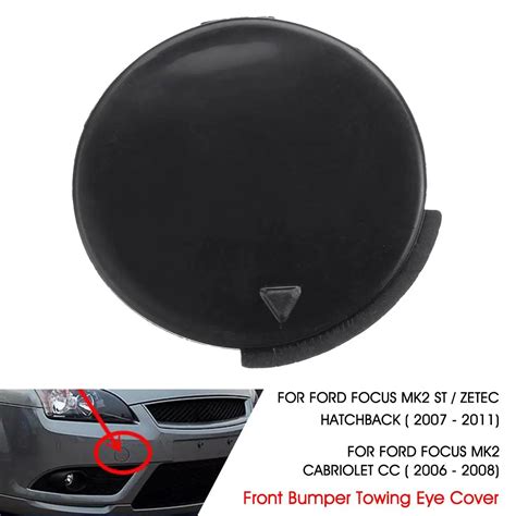 Front Bumper Tow Towing Eye Hook Cover Cap For Ford For Focus MK2 CC ST