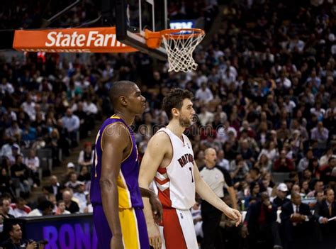 Toronto Rapters Vs Los Angeles Lakers Editorial Photography Image Of