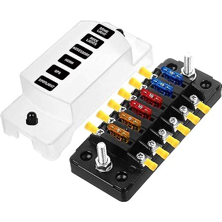 Amazon Wupp Volt Fuse Block Waterproof Boat Fuse Panel With