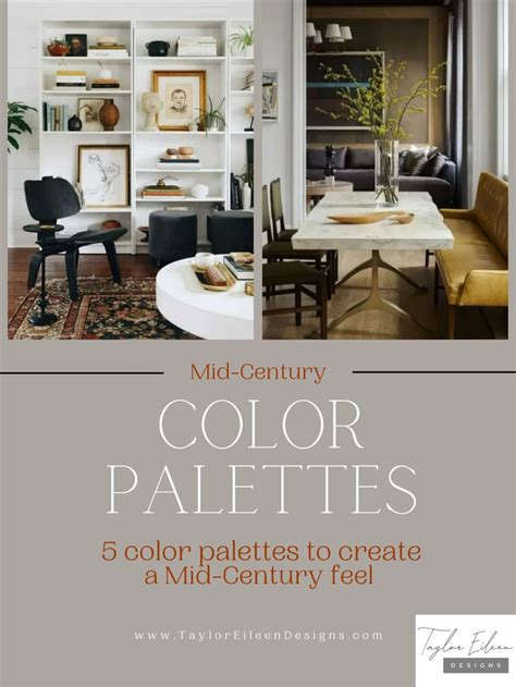 Mid-Century Modern Color Palette | Mid century modern colors, Mid ...