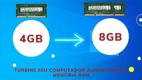 Turbine Seu Computador Aumentando A Memoria RAM Passo A Passo YouTube