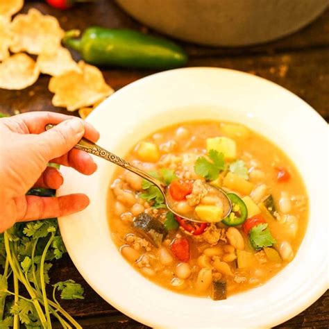 Easy To Make Hearty White Bean Turkey Chili Recipe Bowl Me Over