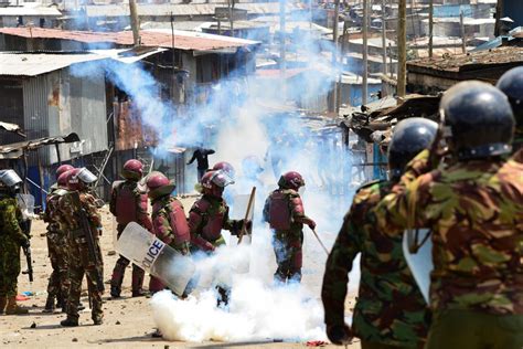 Kenya Police Fire Tear Gas To Disperse Anti Government Protesters