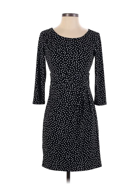 Ann Taylor Polka Dots Black Casual Dress Size 2 76 Off Thredup