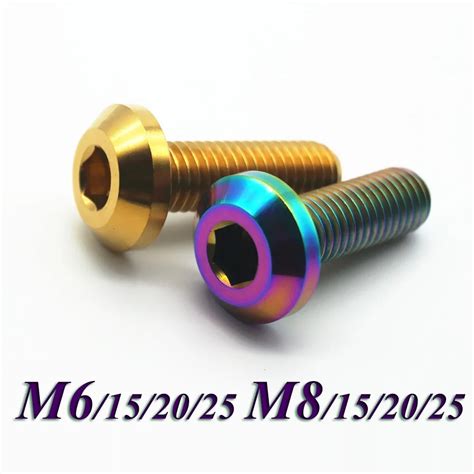 1pc M6 M8 Titanium Screws For Motorcycle DIY Disc Brake Rotor Caliper