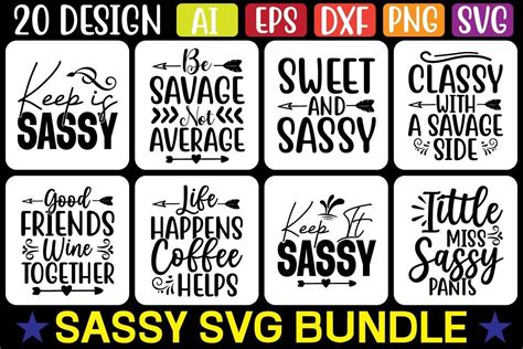 Sassy Svg Bundle Bundle · Creative Fabrica