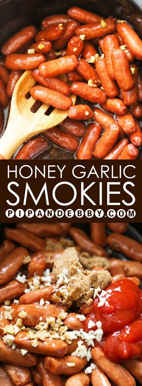 Slow Cooker Honey Garlic Smokies Recipe Recipe Crockpot Recipes Slow Cooker Recipes Paleo