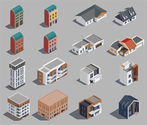 Edificios De Casas Residenciales Vector Gratis