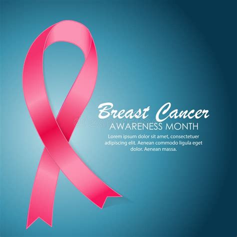 Breast Cancer Awareness Month Pink Ribbon Sign On Transparent