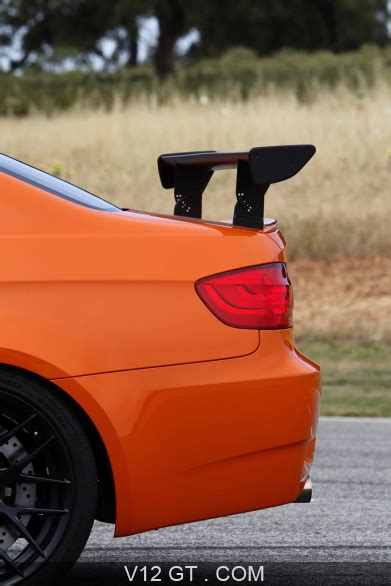 Bmw M3 E92 Gts Orange Aileron Debout Bmw Photos Gt Les Plus