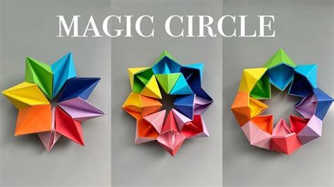 Origami Magic Circle Easy Origami Toys Pop Up Karte Basteln