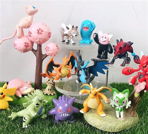 Pokemon Figures Tyranitar Charizard Y Mew Charizard X Wobbuffet Zoroark