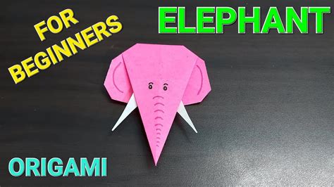 How To Make Very Easy Origami Elephant 🐘 For Beginners Youtube